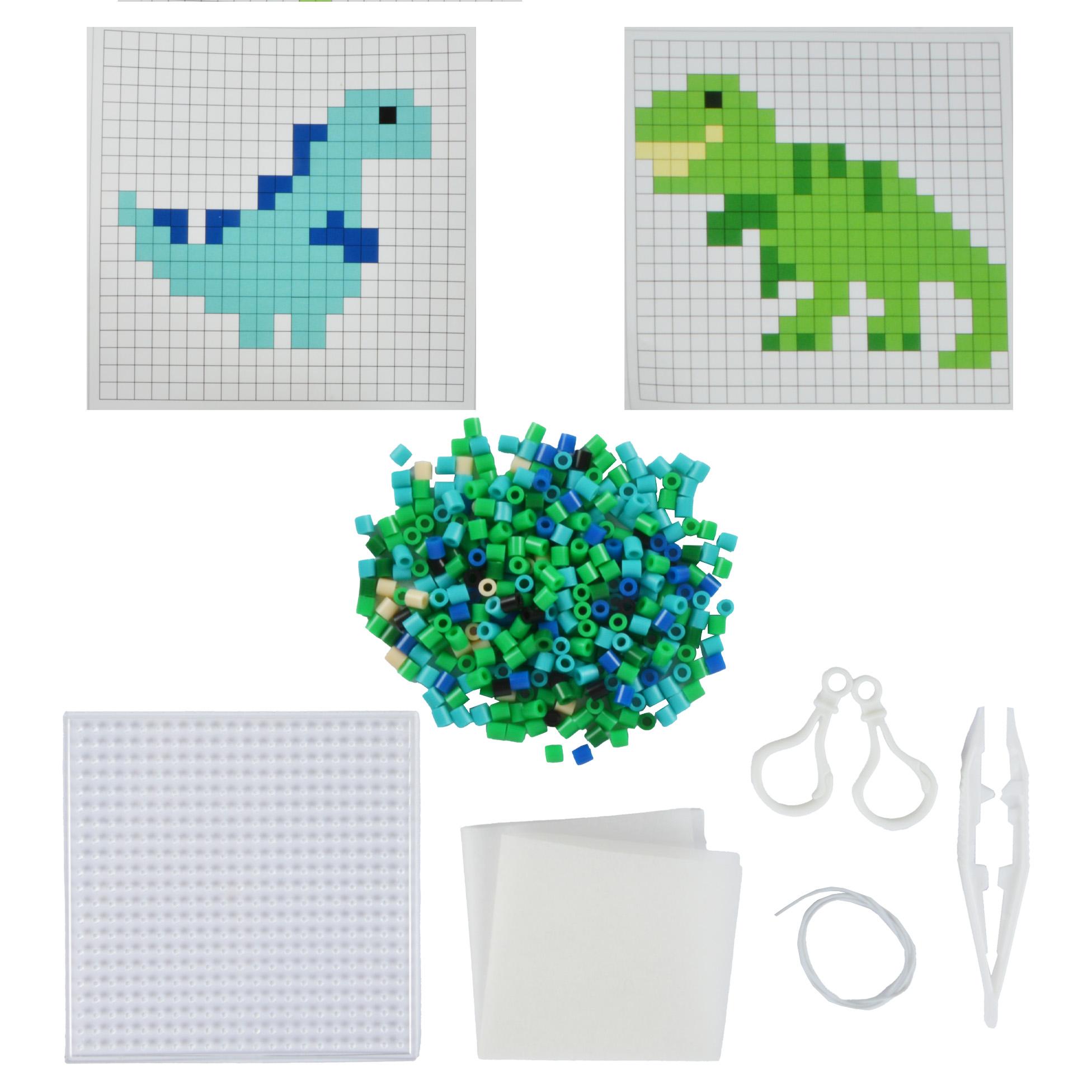 KIT PERLES A REPASSER PORTE CLES DINOS