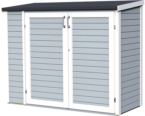 Tuinhuis/fietsenstalling/vuilnisbak Bertilo Multi-Box 3 200x82x163 cm lichtgrijs