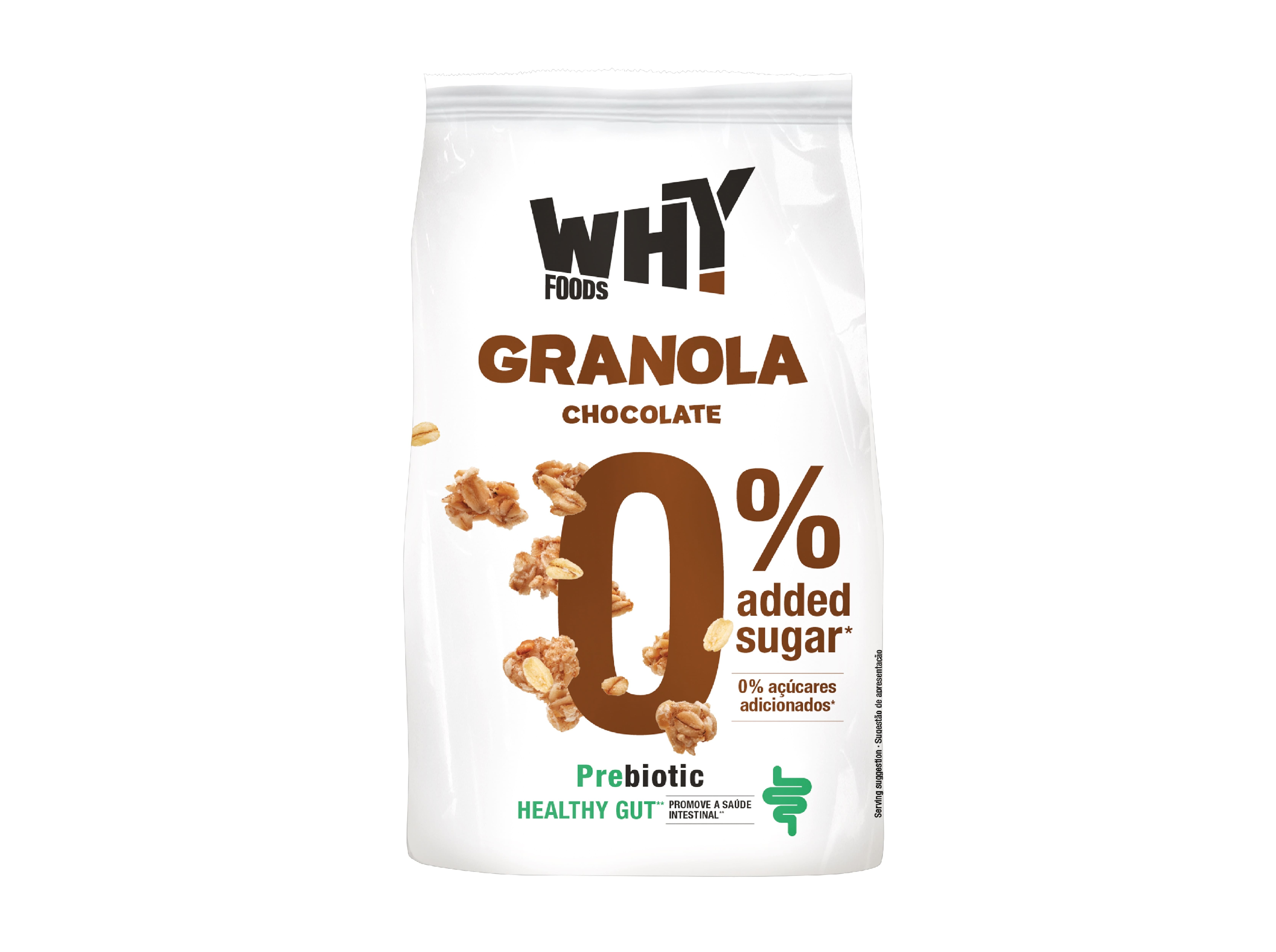 GRANOLA WHY FOODS CHOCOLATE 0% AÇÚCAR 300 G