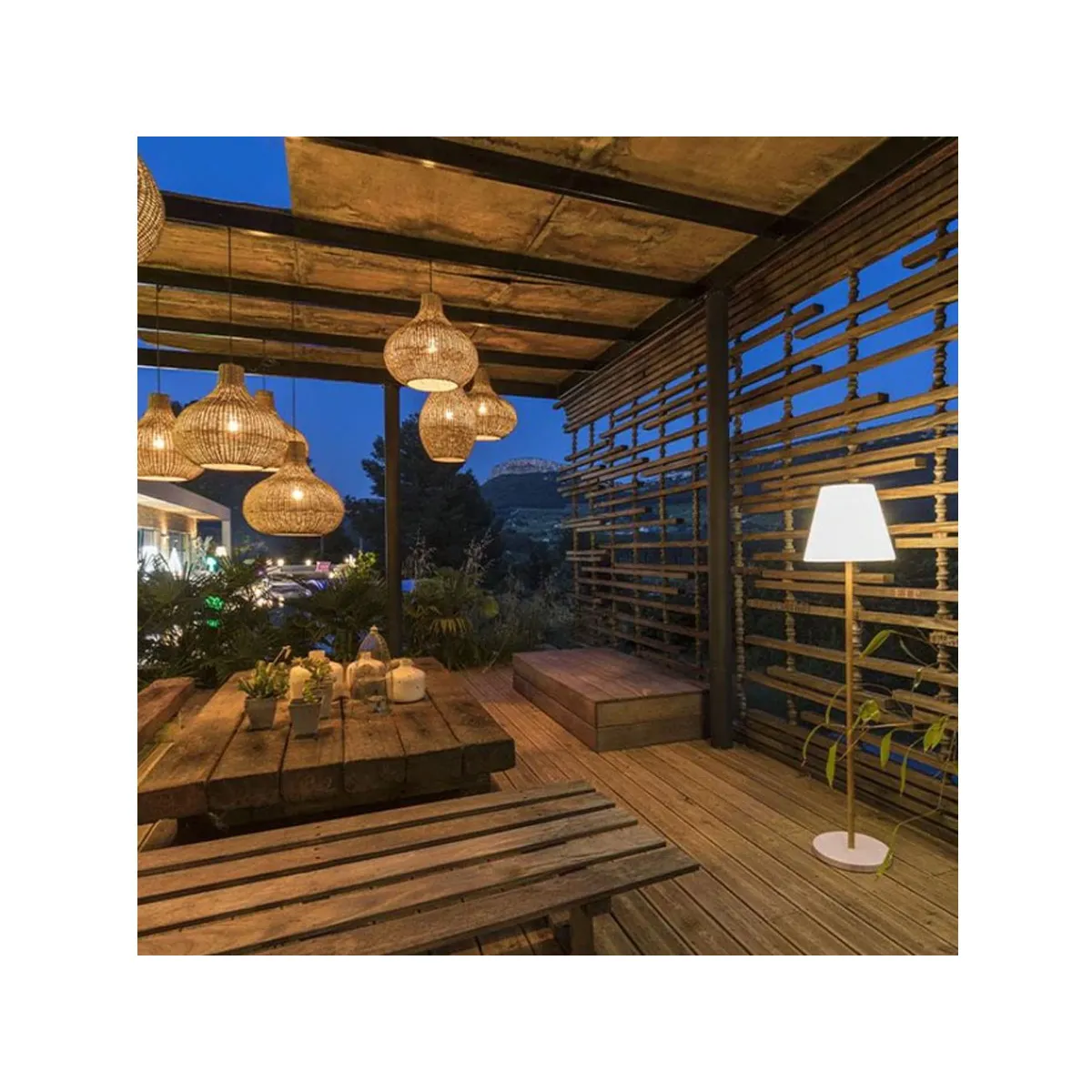 Lumisky Lampadaire Solaire Standy Wood