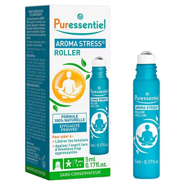 Puressentiel Aroma Stress Roll com 12 Óleos Essenciais 5ml