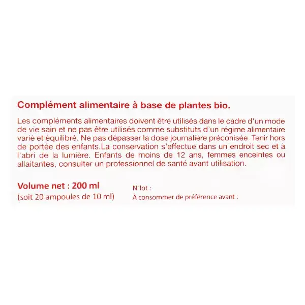 Ampolas Nat & Form Bio Circulation, 20 unidades