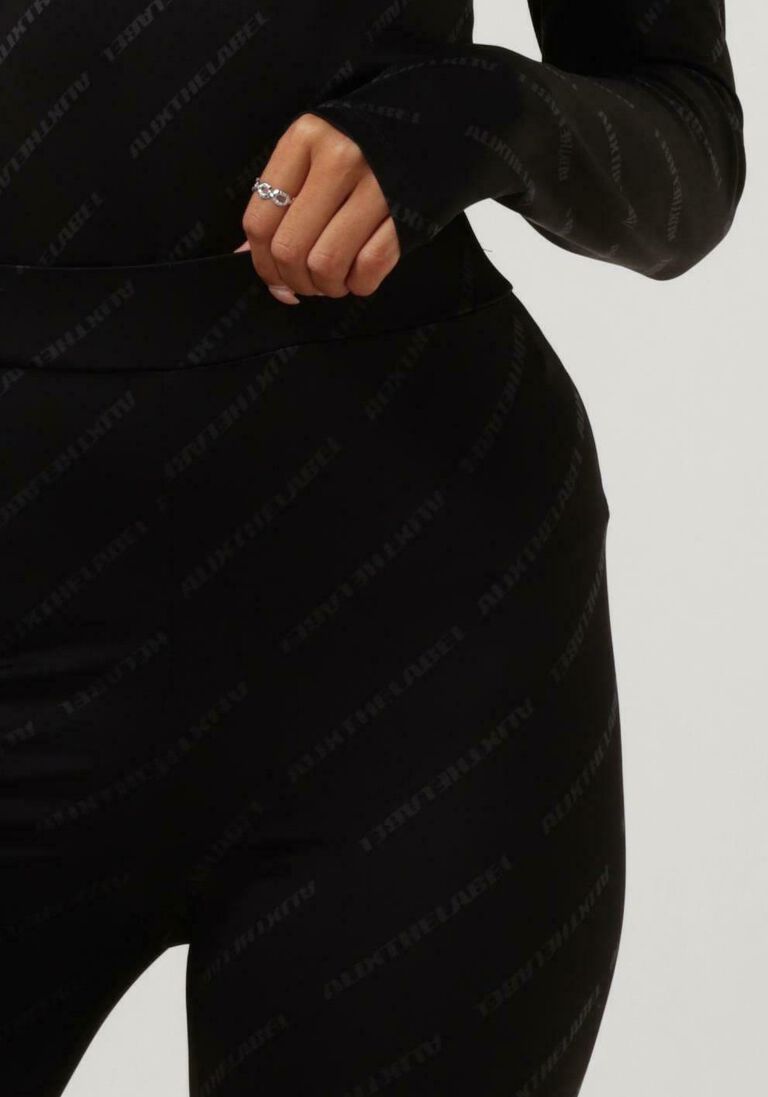 ALIX THE LABEL zwarte alix the label legging stripe legging