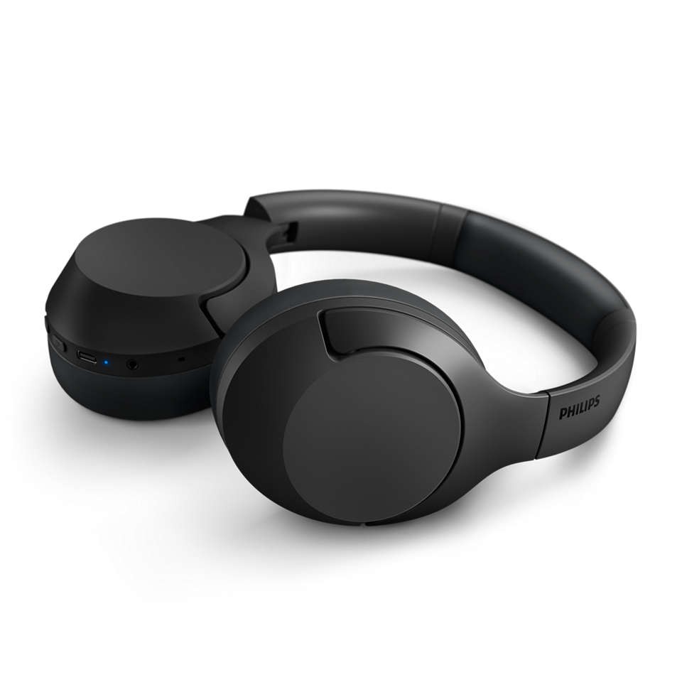 PhilipsAudio - TAH8506BK ANC Over Ear Bluetooth Headphones - Black