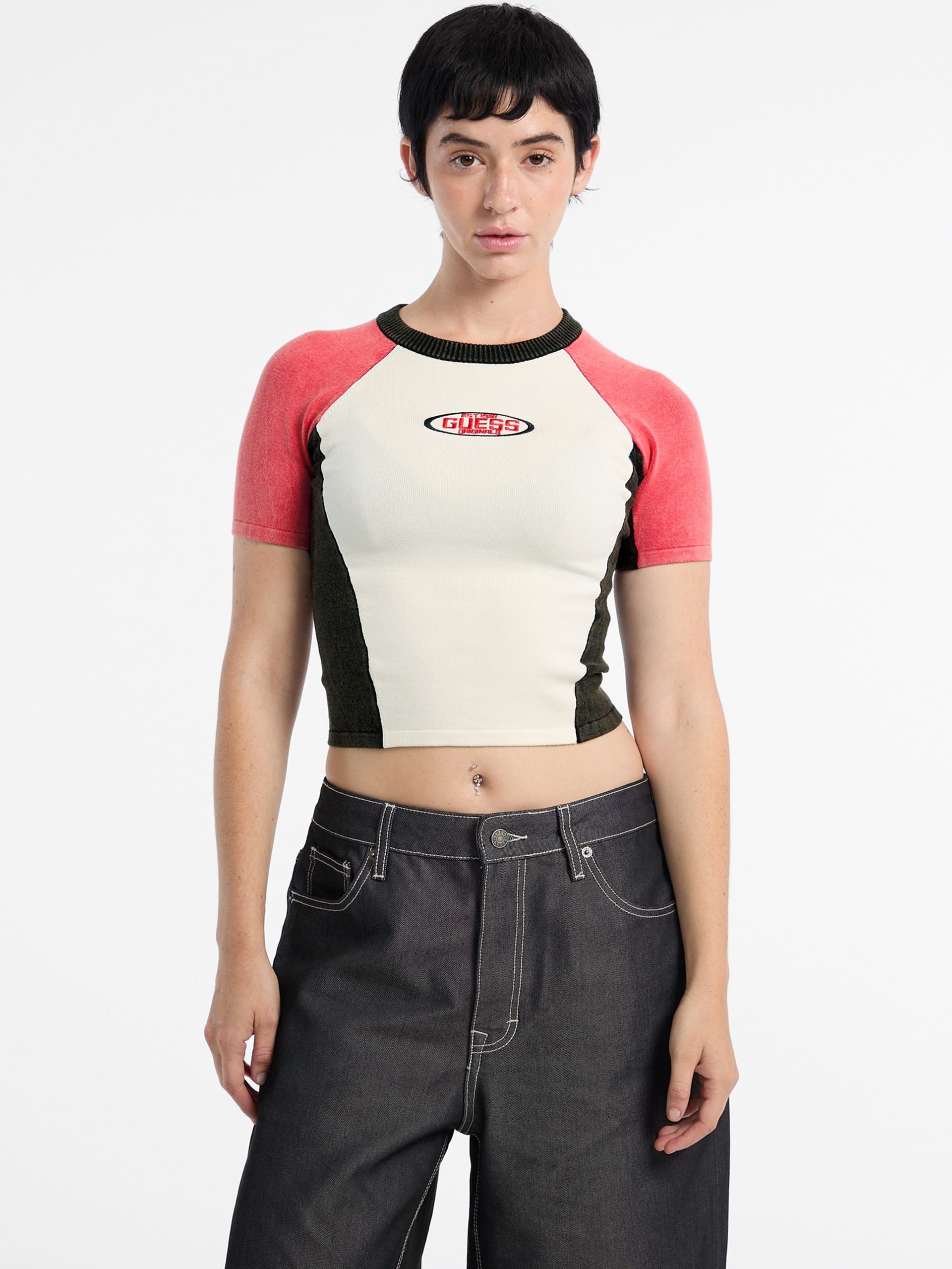 Suéter esportivo GUESS Originals Eco Fitted Racing Top