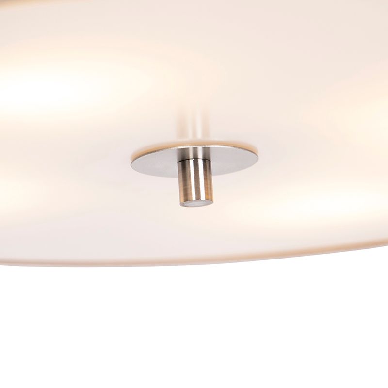 Landelijke plafondlamp beige 50 cm - Drum