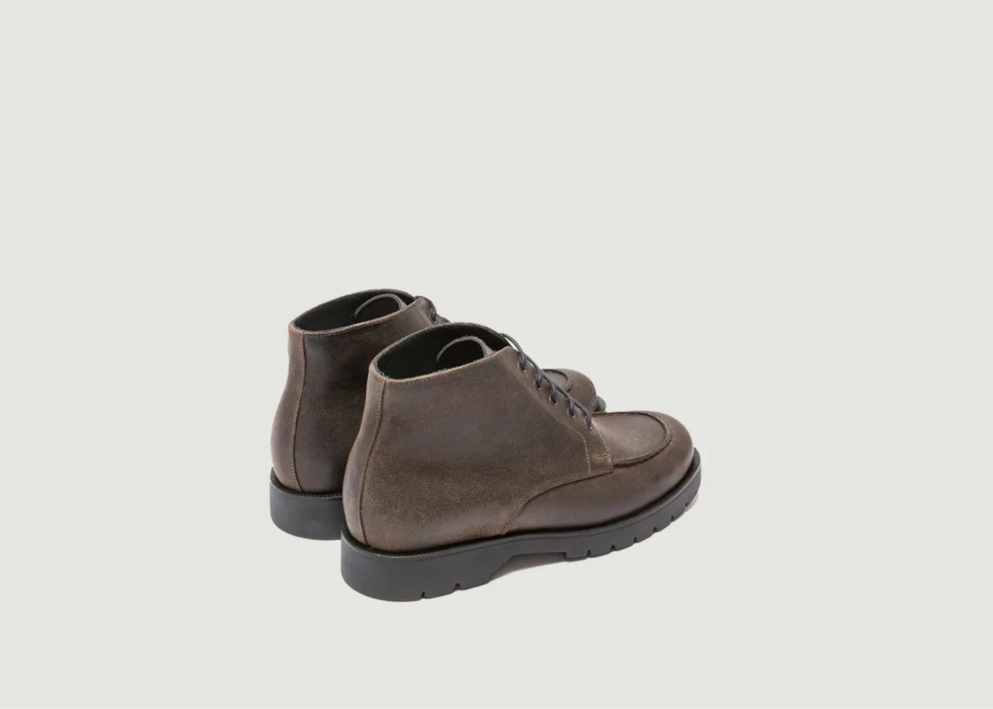 Bottines en croûte de cuir à lacets Oxal EC Kleman