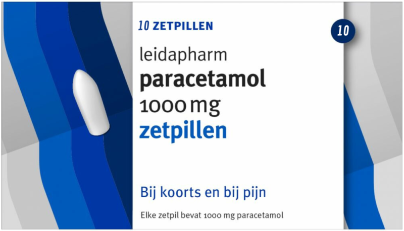 Leidapharm Paracetamol 1000mg 10 zetpillen