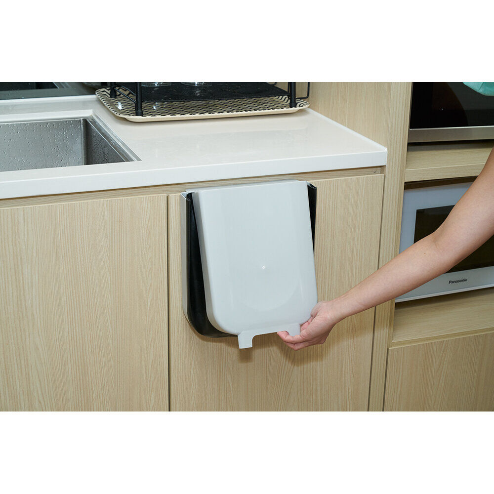 Poubelle de porte amovible et rétractable 9 L