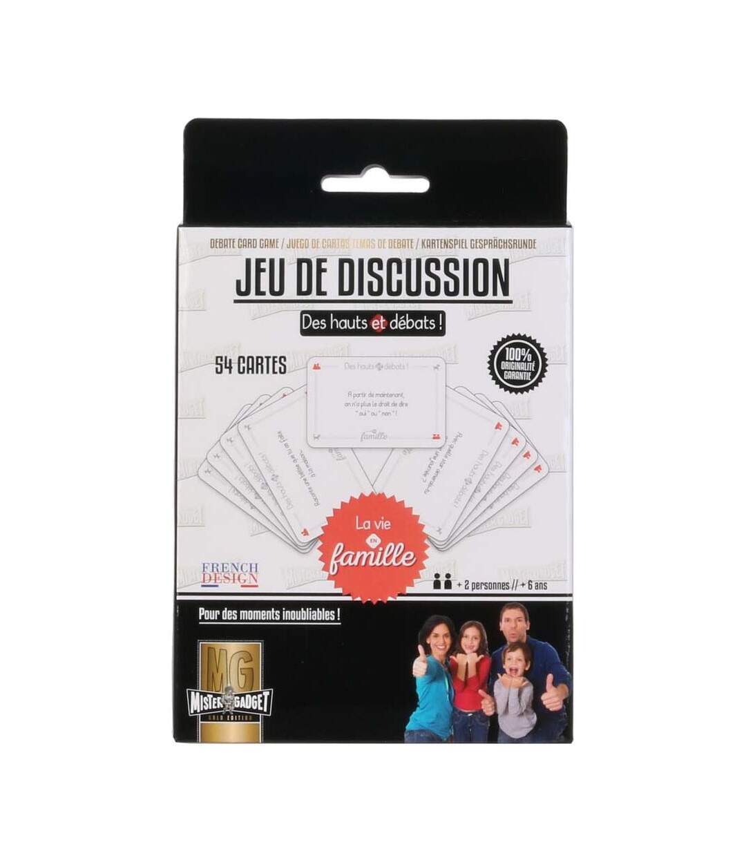 Jeu de cartes débat en famille 54 cartes