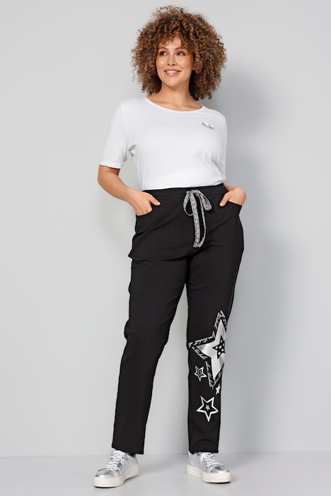Jogginghose, Metallic-Stern, Elastikbund