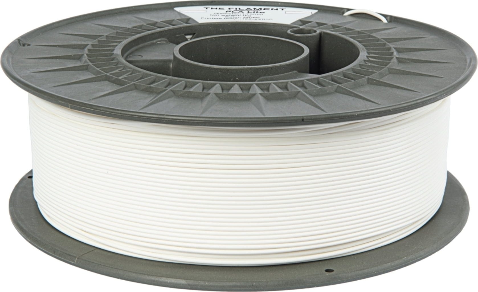 The Filament  PLA Lite White, 1,75 mm / 1000 g    Zuverlässiges PLA Filament für den Alltag in White