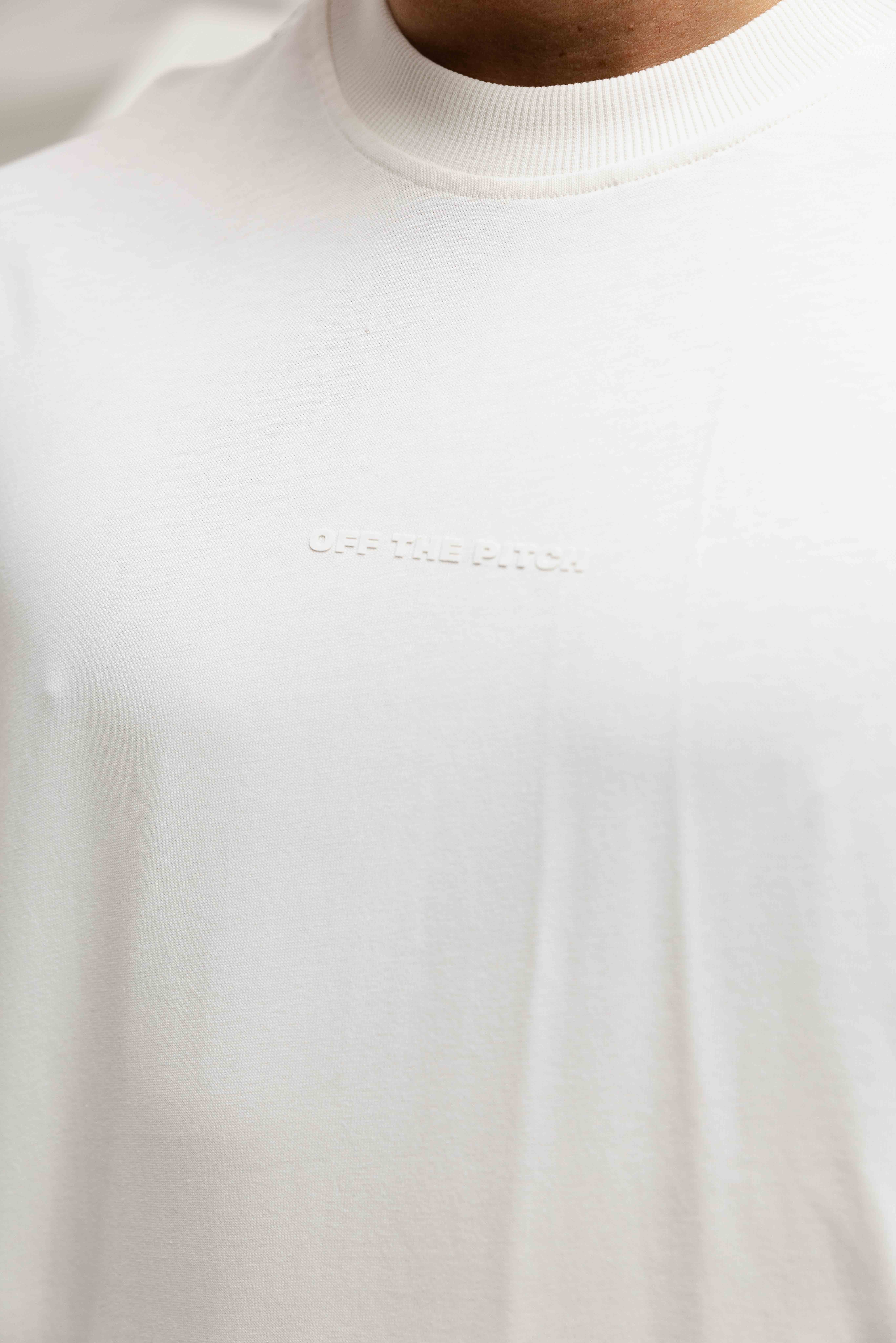 Off The Pitch Dragon Oversized T-Shirt Heren Gebroken Wit