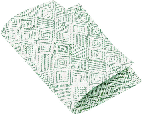 Geweven gestippeld groen tafelkleed 30 x 45 cm