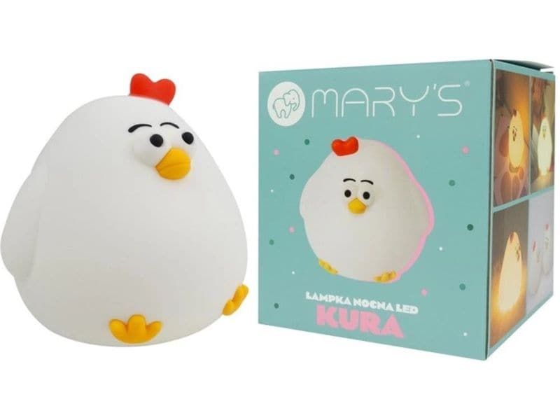 MARY'S Nachtlicht Henne Weiss Kinder-Tischlicht