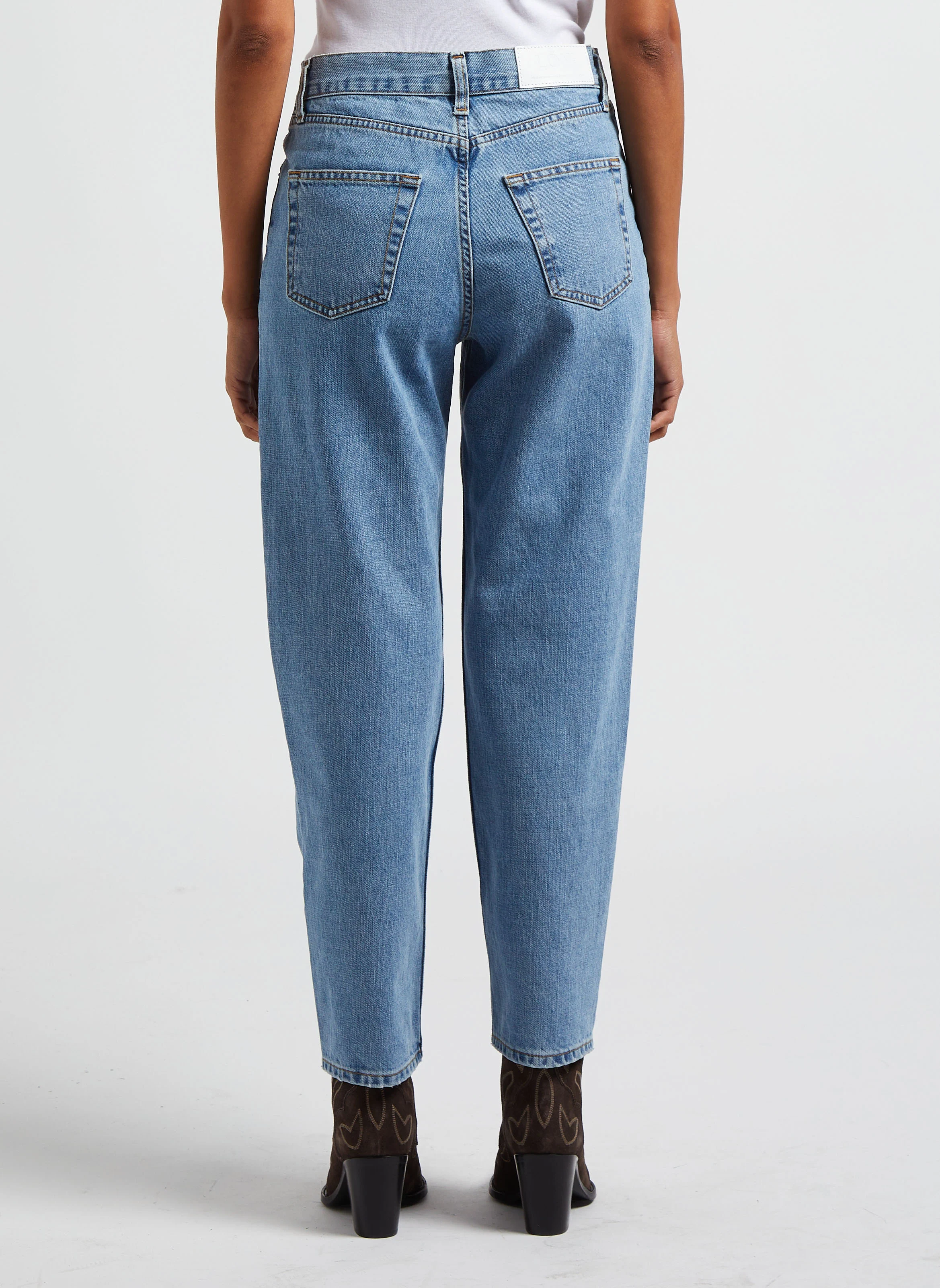 SPARK - Jean taille haute droit en coton|