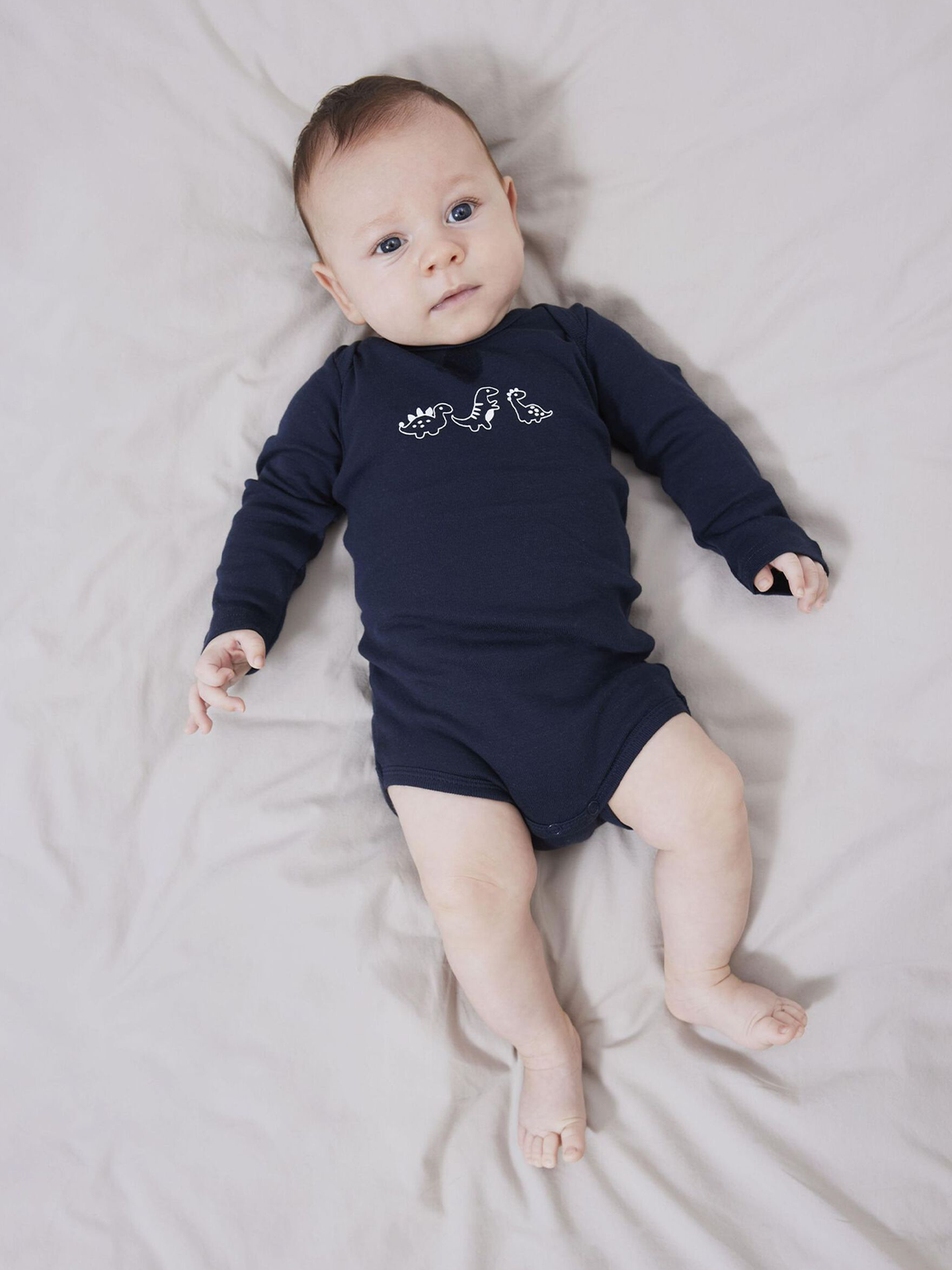 Body 2-Pack Long Sleeve Bright White Dino