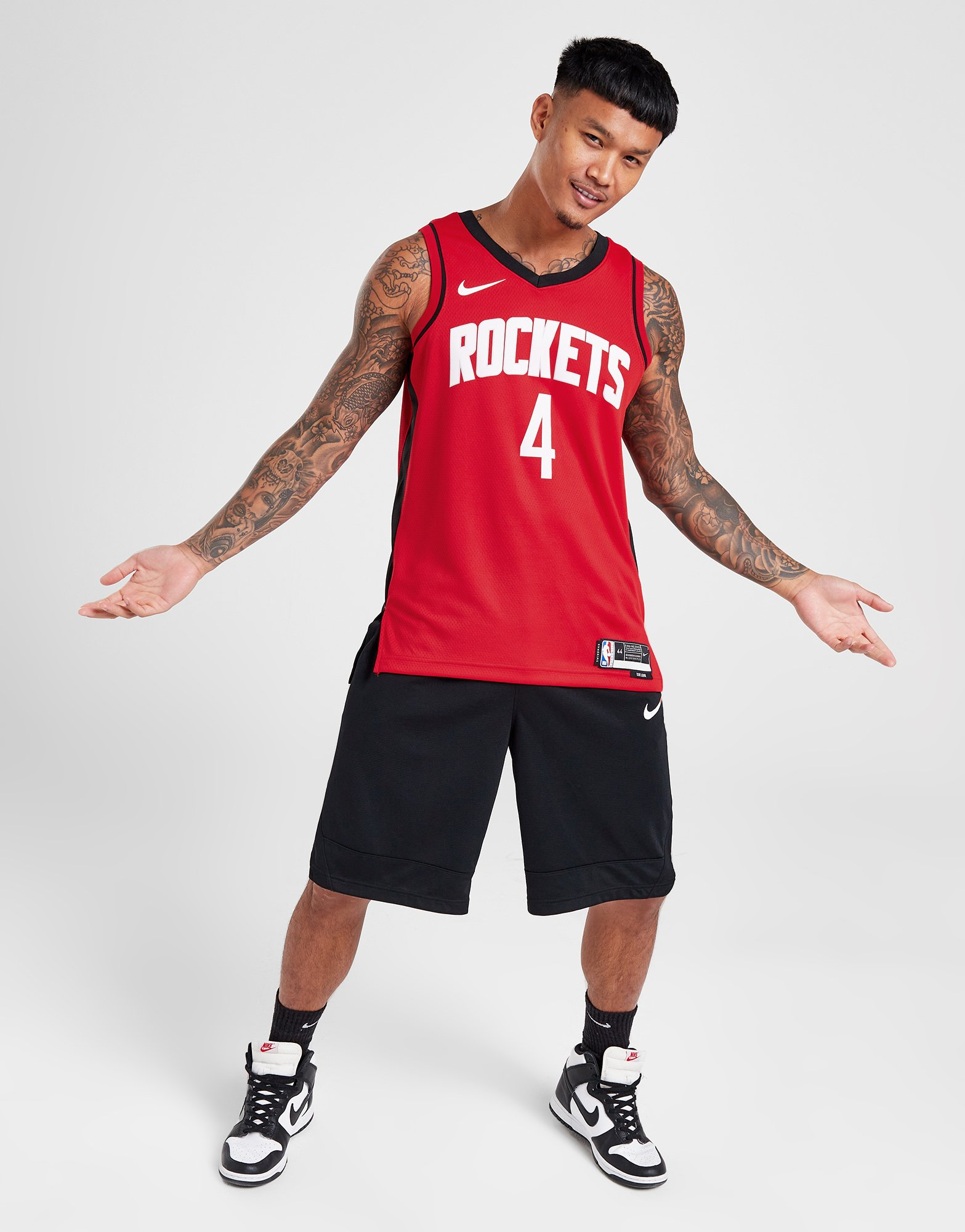 Nike Maillot NBA Houston Rockets Green #4 Homme