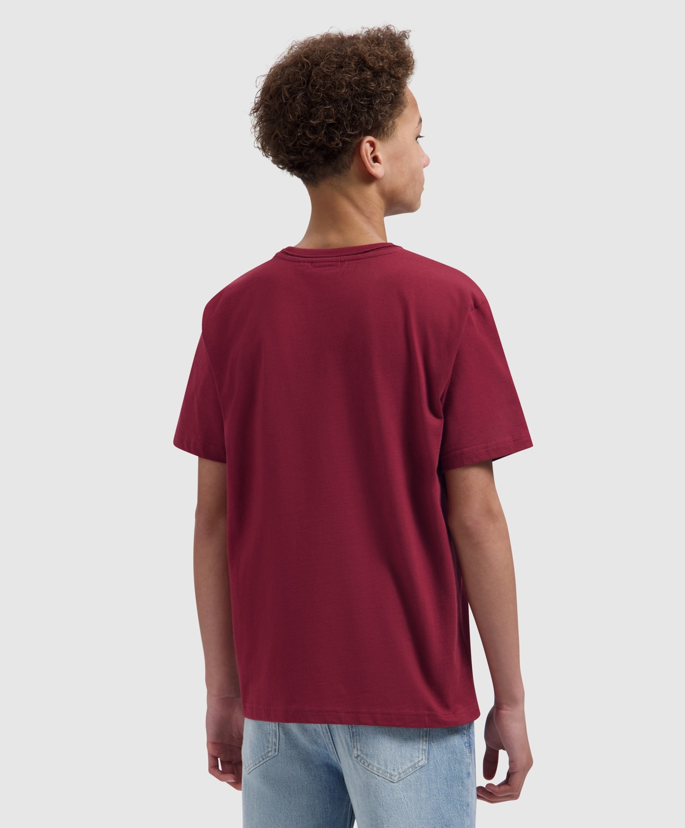 Ballin Jongens T-shirt bordeaux