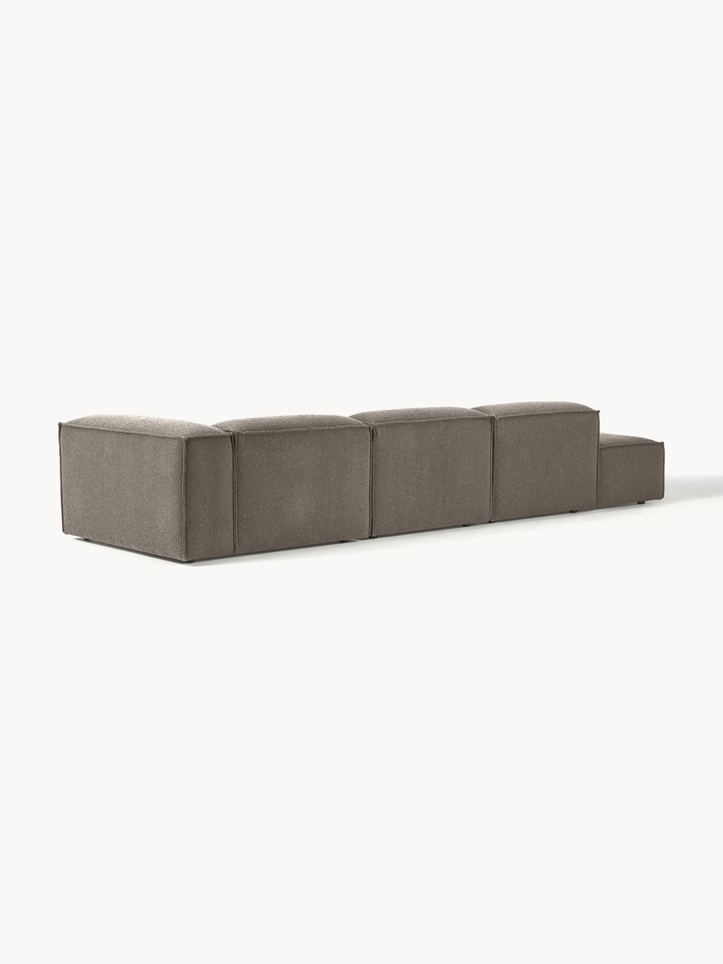 Modulaire XL chaise longue Lennon uit bouclé