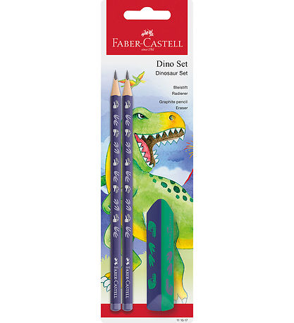 Faber-Castell Bleistiftset - 3 Teile - Dinosaur