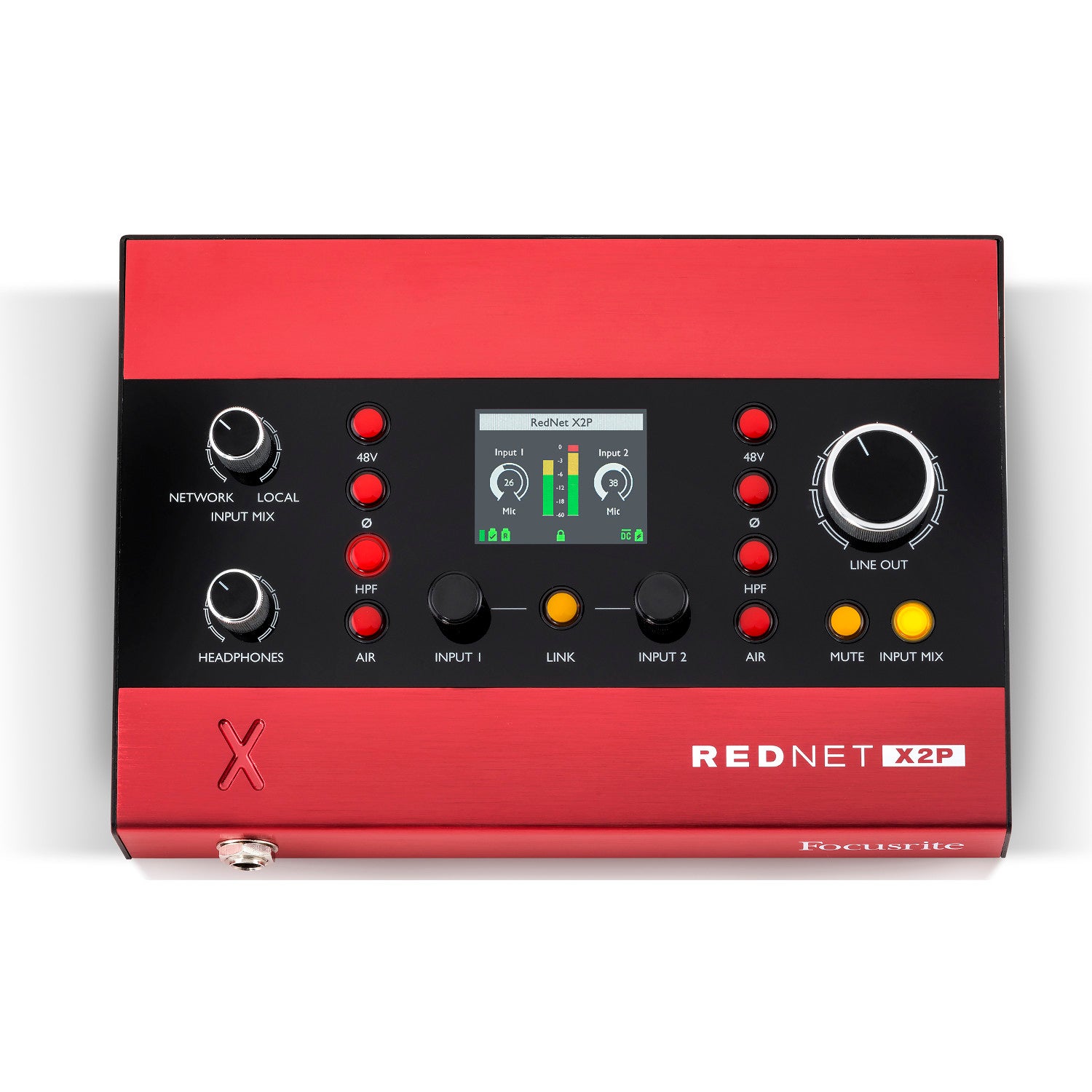 Focusrite RedNet X2P Dante/Ethernet audio-interface
