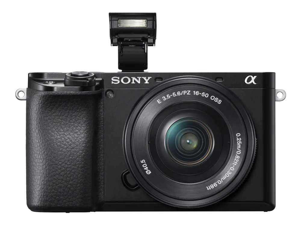 Sony a6100 ILCE-6100L - Digitalkamera - spejlløst - 24.2 MP - APS-C - 4K / 30 fps - 3x optisk zoom 16-50 mm objektiv - Wi-Fi, NFC, Bluetooth - sort