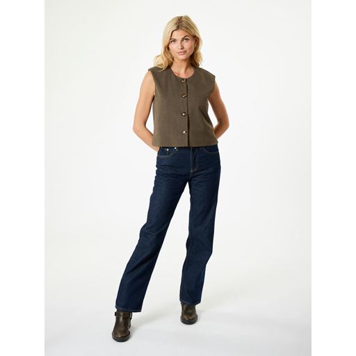 Neo Noir Birtha Vest, Brown Melange, 36