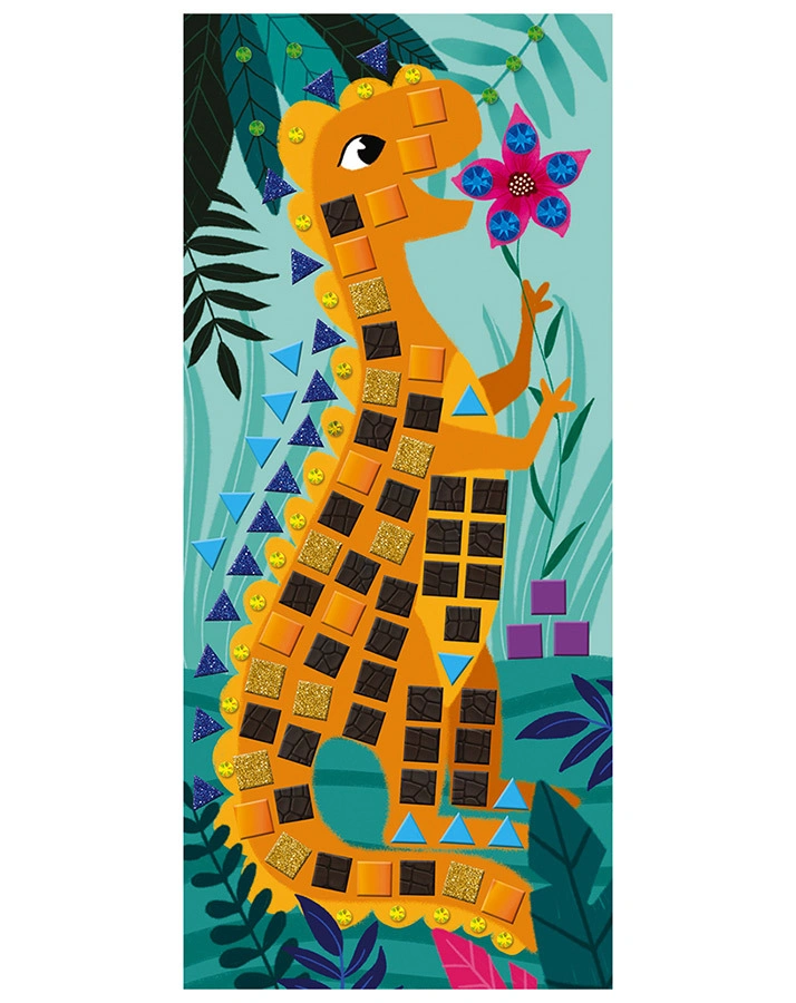 Mosaikkarten DINOSAURIER 8er-Set