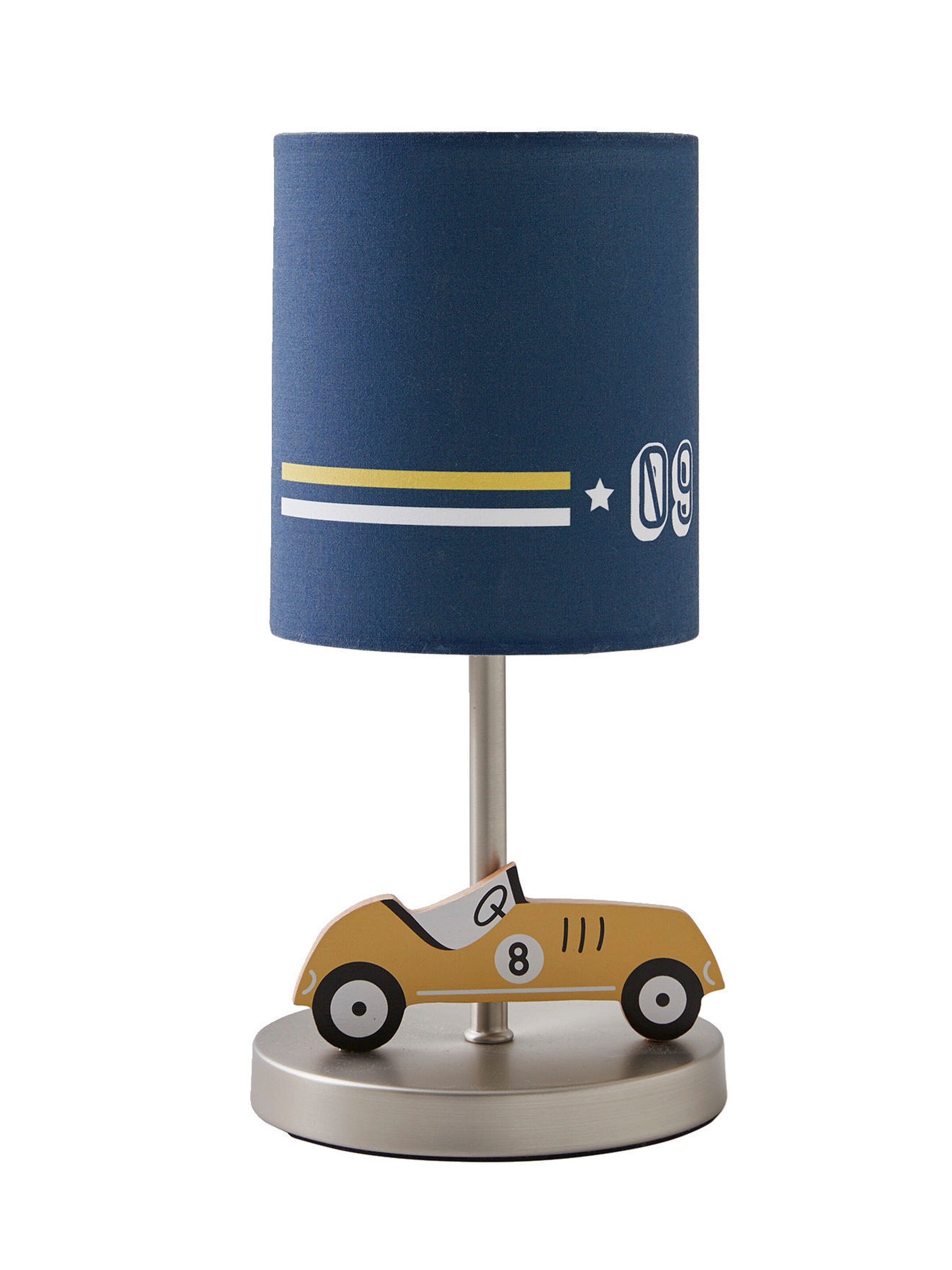 Vertbaudet Kinderzimmer Nachttischlampe RENNAUTO blau