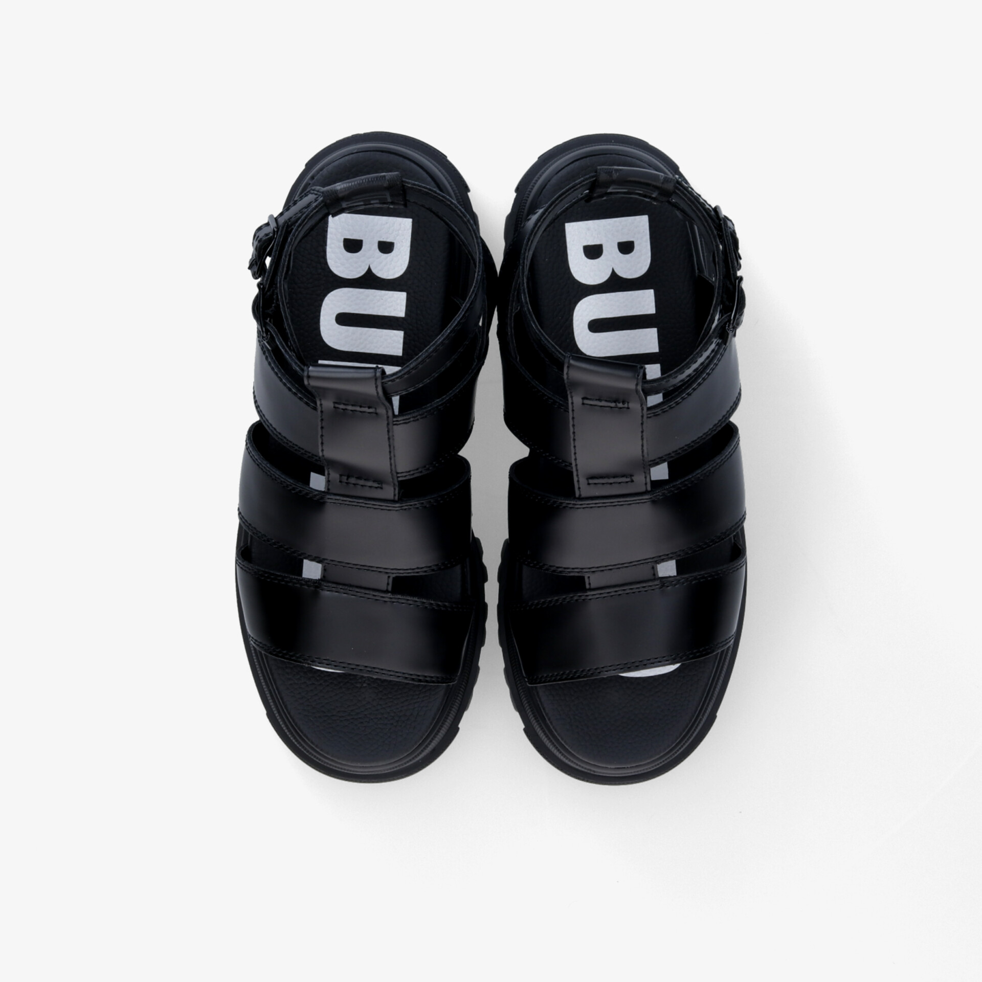 Buffalo Damen Plateausandalen schwarz