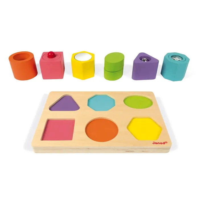 Janod Puzzle 6 cubes sensoriels en bois