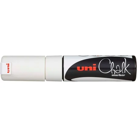 uni-ball Chalk Marker weiß 8 mm, Keilspitze, PWE-8K
