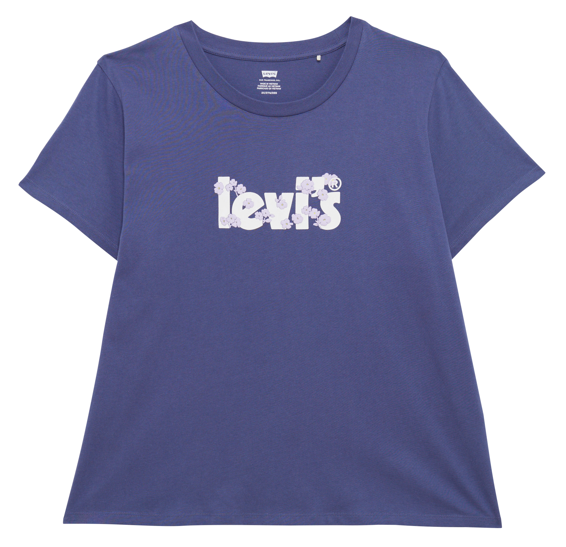 PL PERFECT TEE - Tee-shirt col rond sérigraphié en coton| Bleu