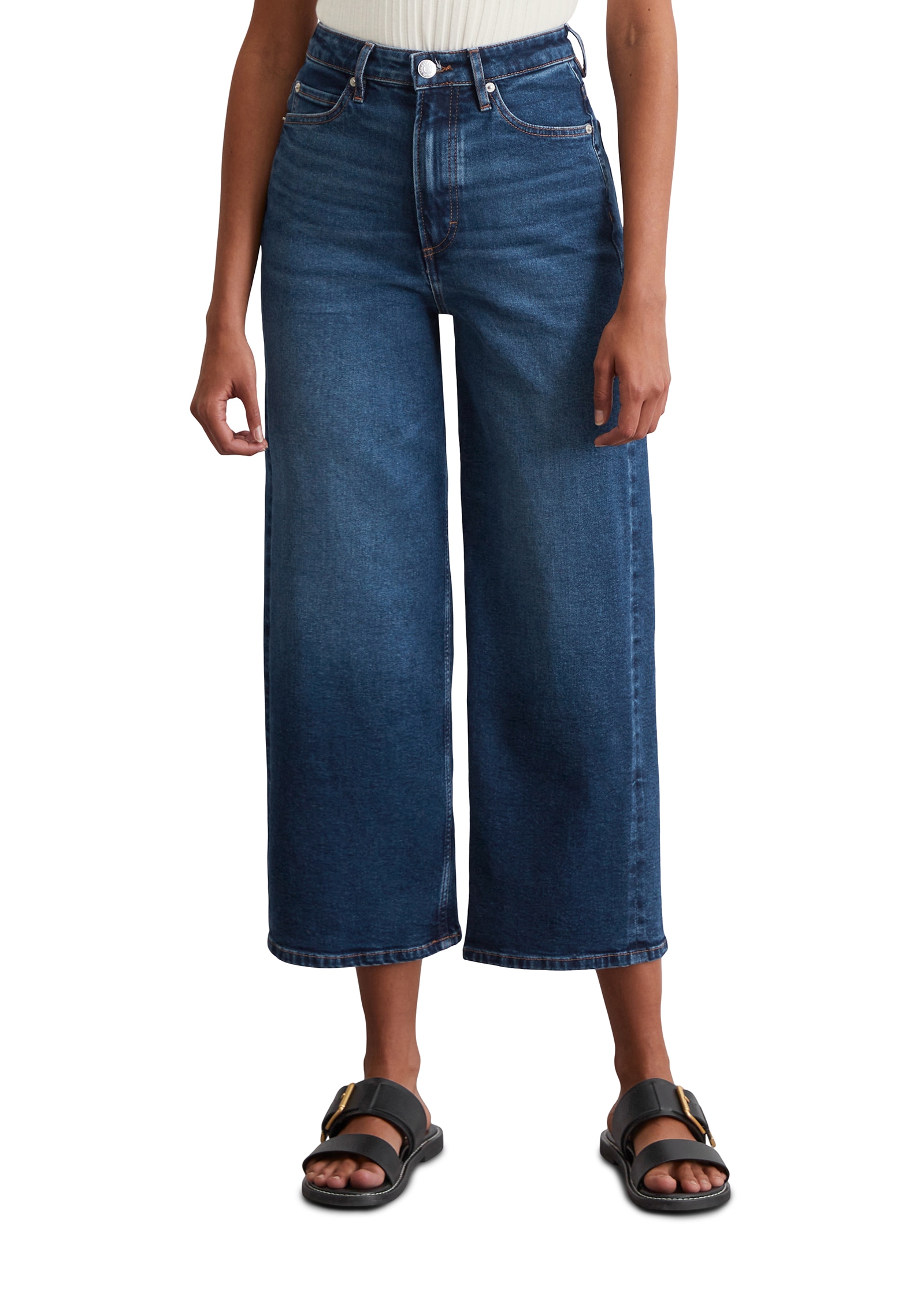 Marc O'Polo Weite Jeans »Tolva«, High Waist, Wide Fit, in Culotte Form
