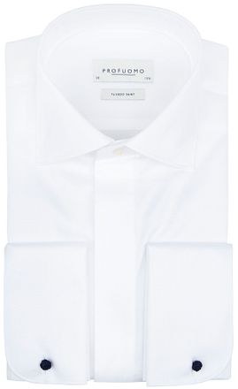 Profuomo Smokingshirt Wit PP2HC0028 kopen