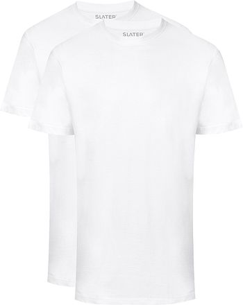 Slater 2-pack American T-shirt Wit 2500 kopen