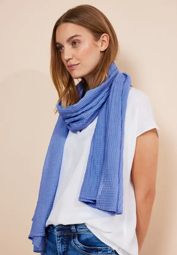Struktur Longschal - warm light blue