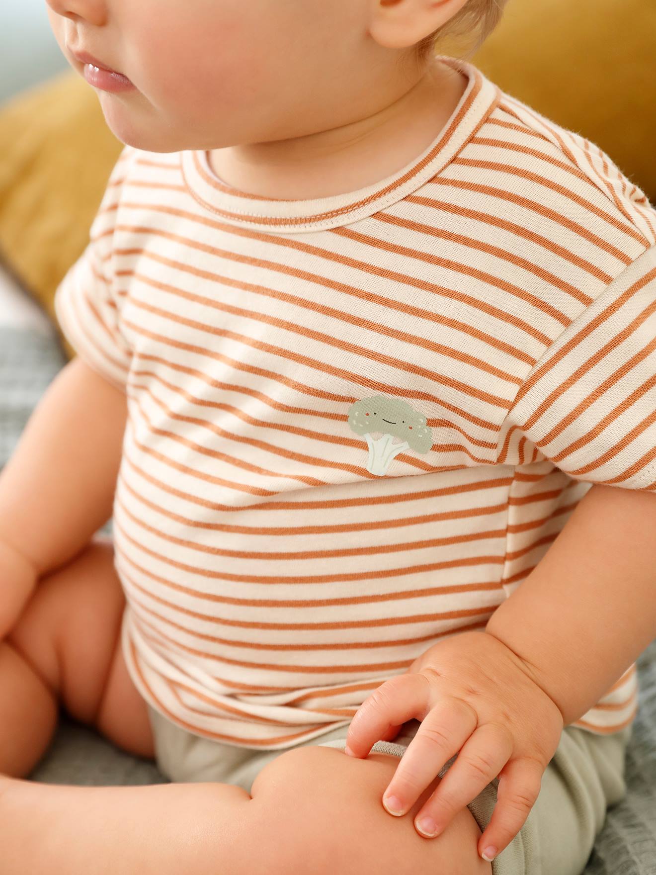 Pacote com 2 camisetas infantis de manga curta azul-gelo