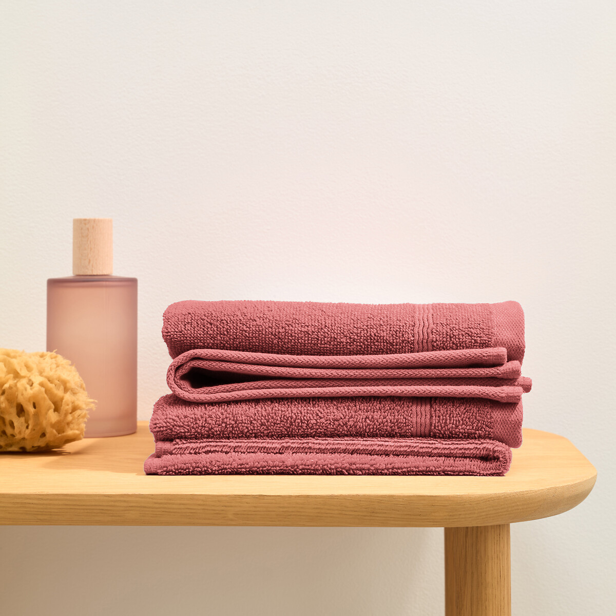 LA REDOUTE INTERIEURS<br>Conjunto de 4 toalhas de mão em tecido atoalhado 600 g/m², Zavara