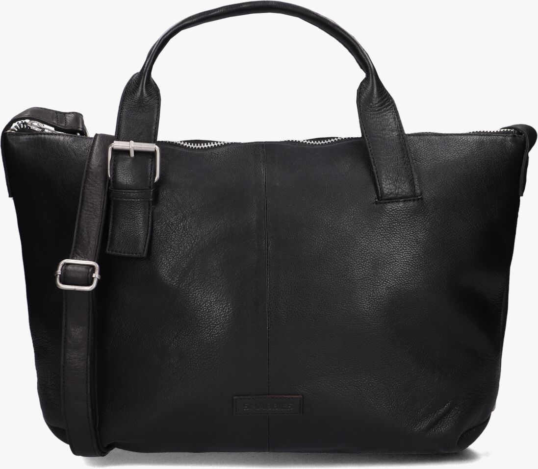 zwarte shabbies schoudertas essie laptop