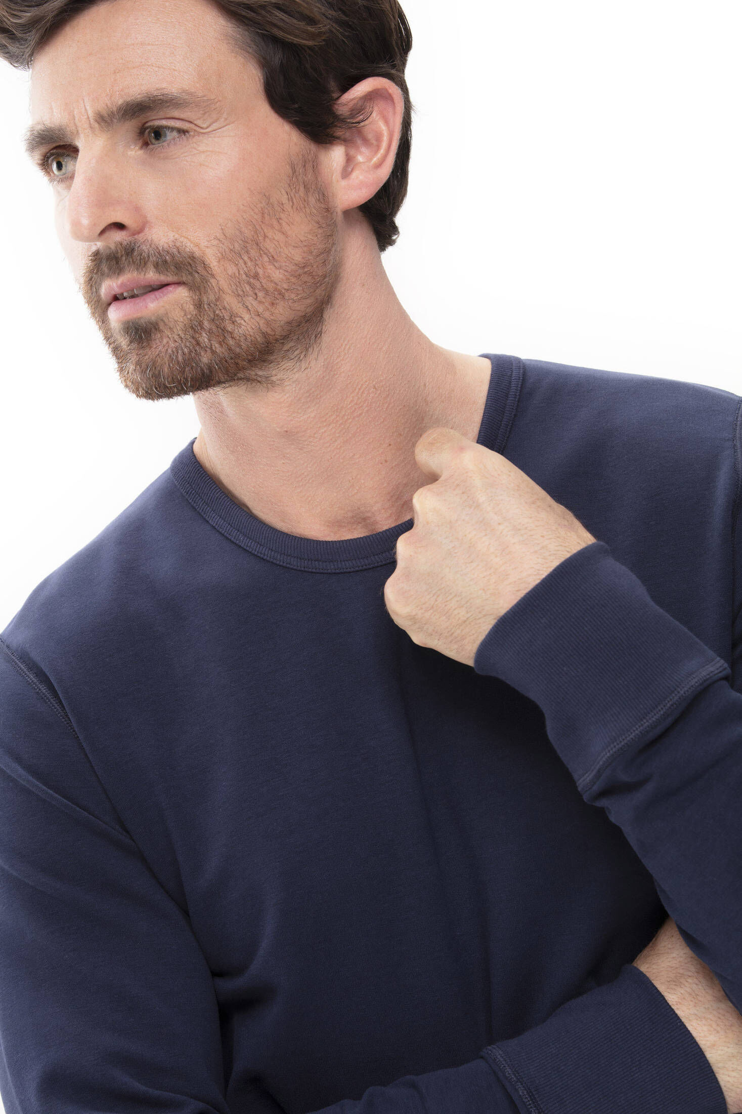 mey| Herren Loungewear-Shirt Langarm