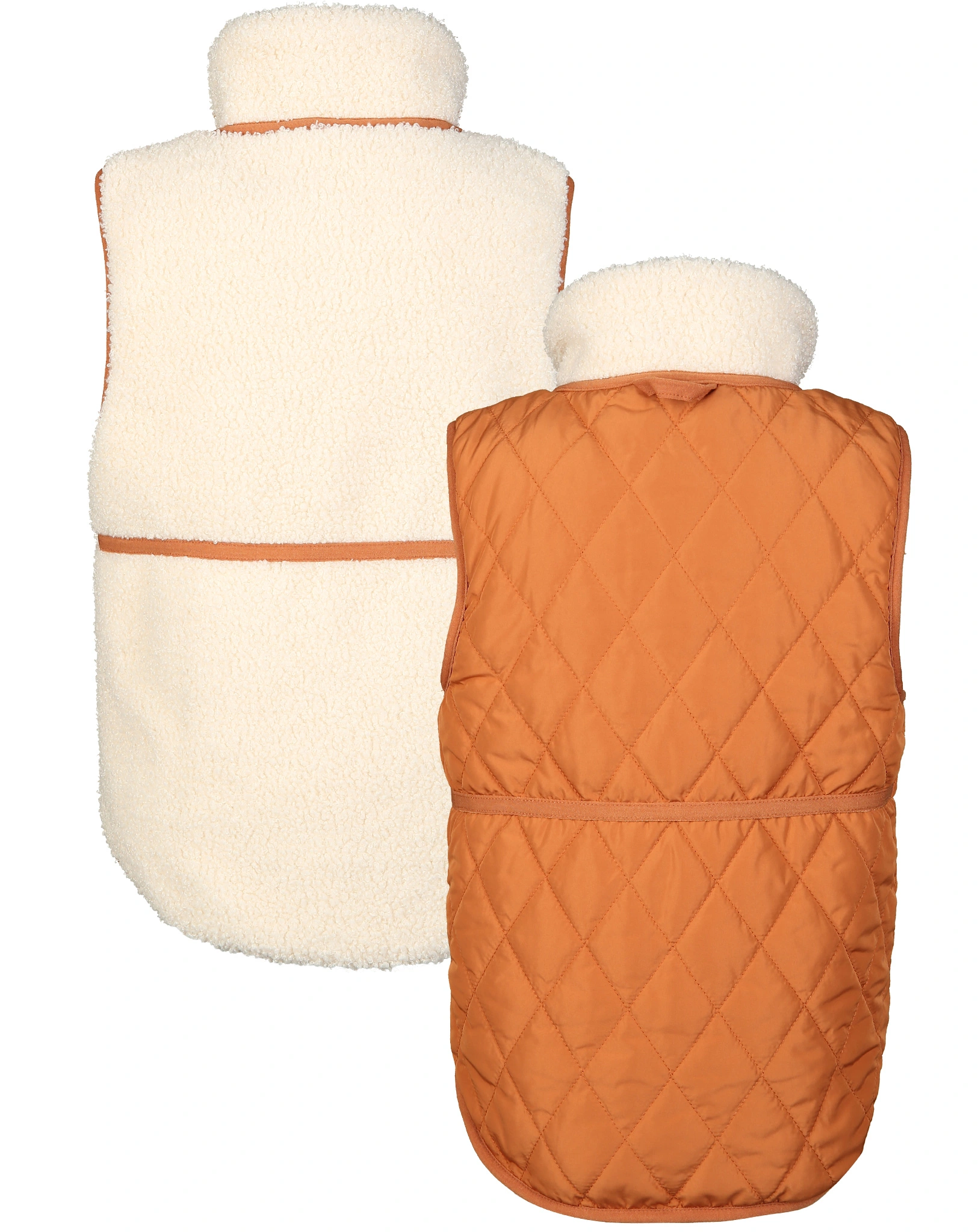 Wende-Weste MATCECIL THERMO in beige/kupfer