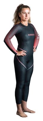 Combinaison de Natation Femme Nabaji Néoprène OWS 900 Noir / Rouge