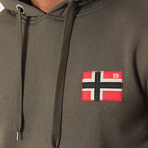 Sweat Capuche Vert Kaki