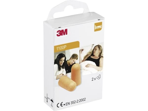 3M XA007703631 1100P Ørepropper 37 dB Envejs 2 pair