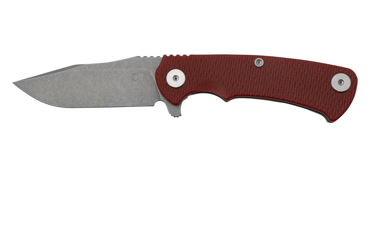 Rick Hinderer Project X, MagnaCut Clip point, Working Finish, Red G10 zakmes