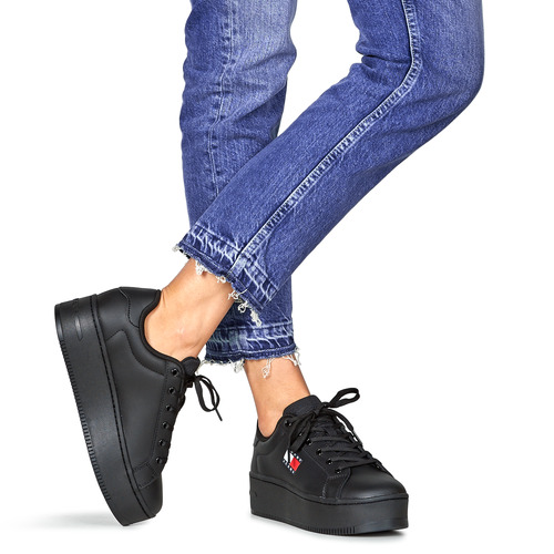 Tommy Jeans - TJW FLATFORM ESS - Noir
