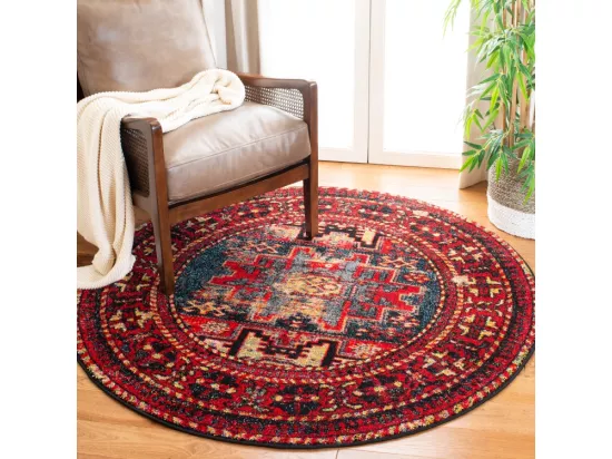 Tapis Red & Multi 91 X 91 cm - Waverly