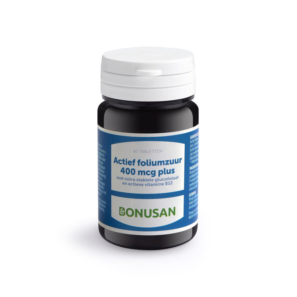 Bonusan Actief foliumzuur 400 mcg plus 90 tabletten